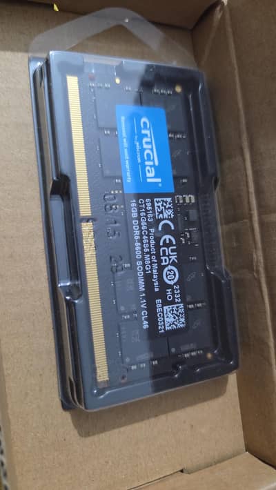 DDR5 Laptop RAM Memory 16GB Crucial New