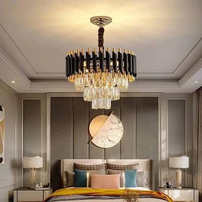 02x Modern Crystal Chandelier (Fanoos)