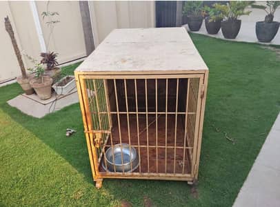 dog cage with sheet