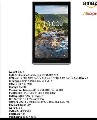 Verizon Ellipsis 10 HD (Model QTAXIA1]