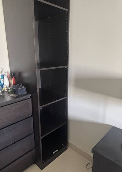 Ikea PAX open wardrobe with 5 shelves