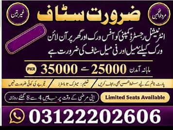 part time, home based online Job
