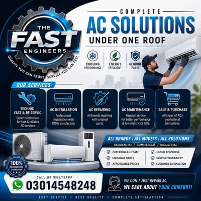 Ac installation services available in lahore