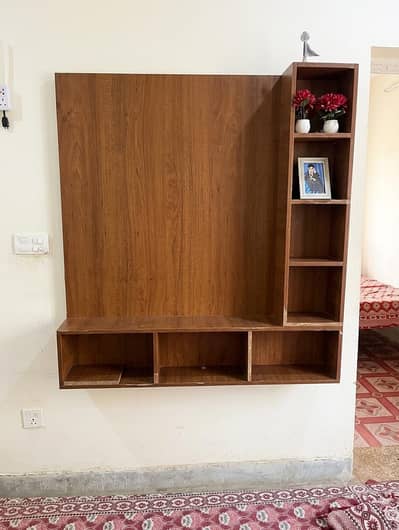 Modern Wall-Mounted Wooden TV Console & Media Unit