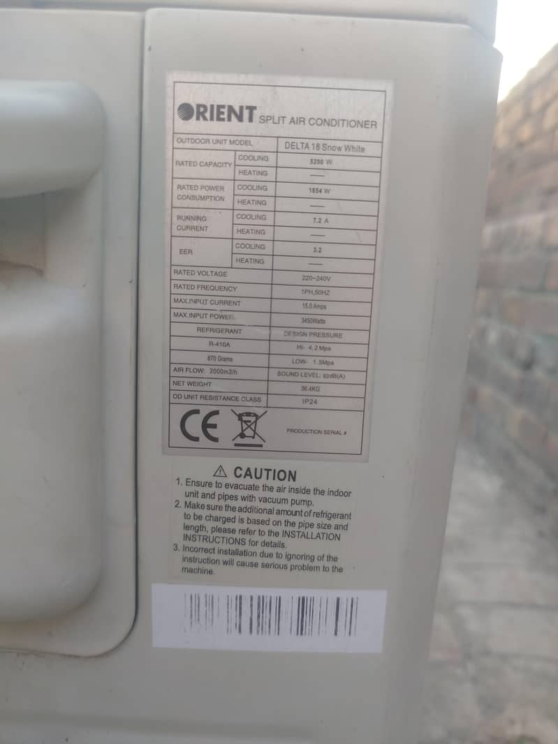orient Dc split Ac 2