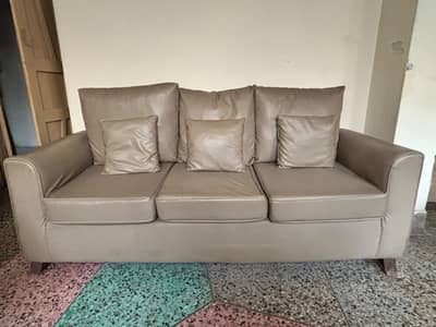 Leather sofa set both for office and home use