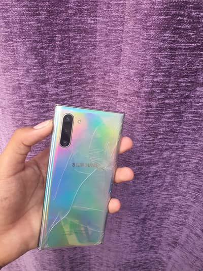 Samsung Mobile Note 10 official pta all OK back break