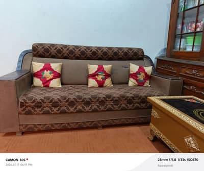 sofa set available good condition foam oky hn  only side sa  khrab hm