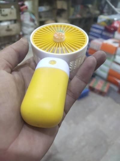 Portable Handheld Mini Fan - Rechargeable Cute Pineapple Design