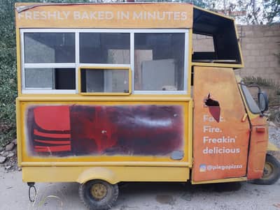 food stall/rikshaw stall for fastfood/coffee/biryani