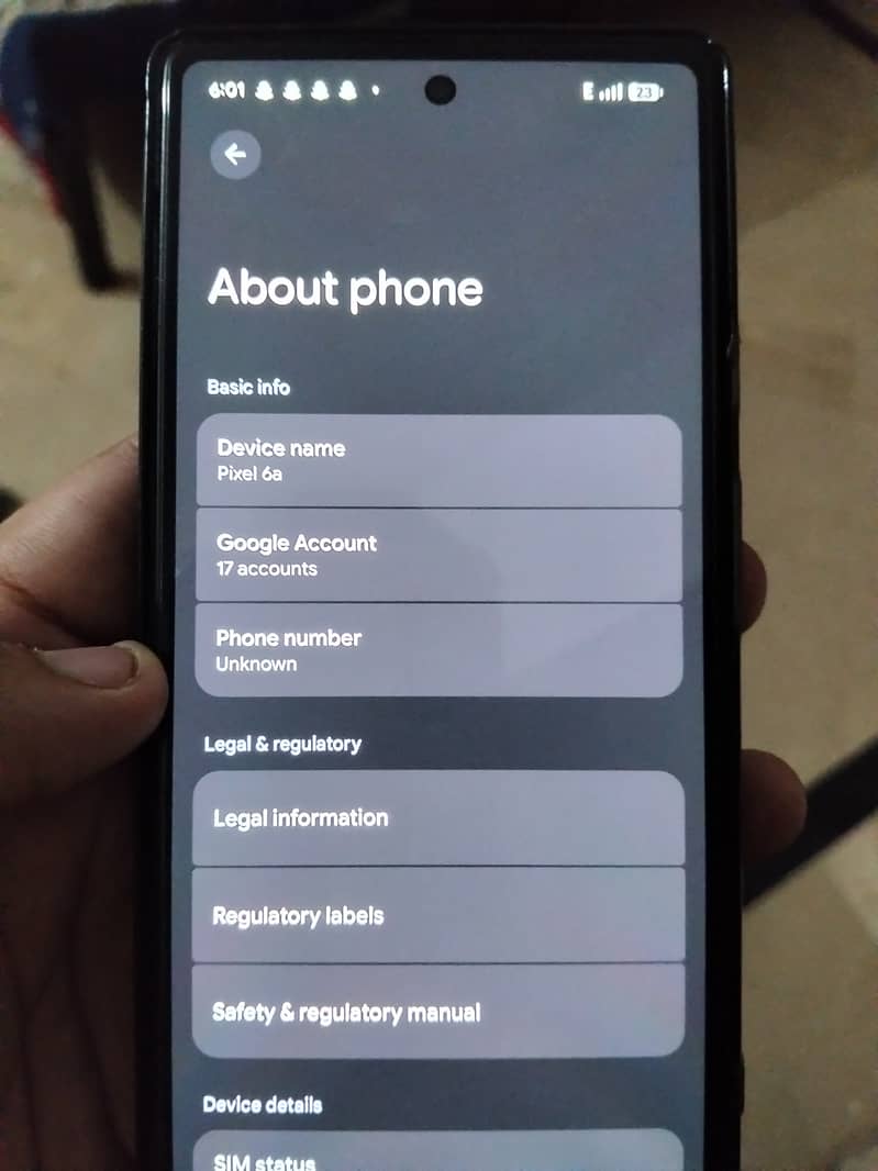 Google Pixel 6a 7