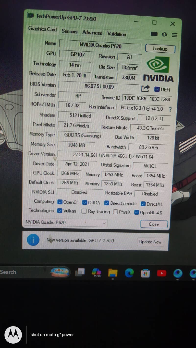 Quadro p620 0