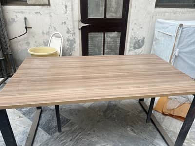 Office Table, Top with solid wood