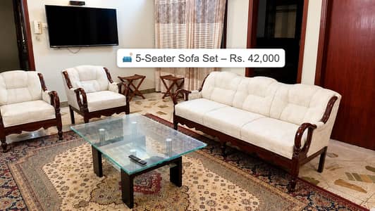 Luxury Sofa Set | Sofa set | Excellent Condition | 5 seater sofa set