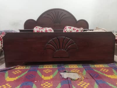 100% pure wooden bed