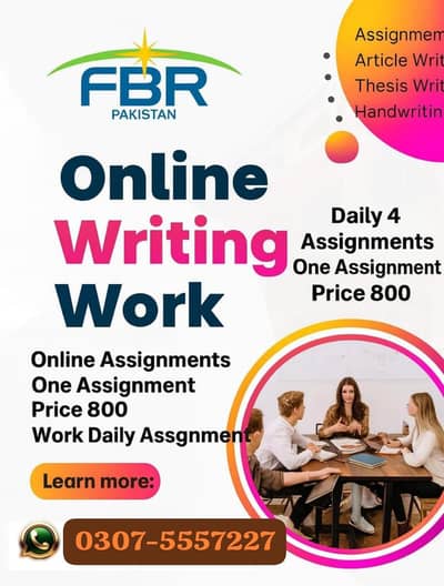 Assigment work ,online earning