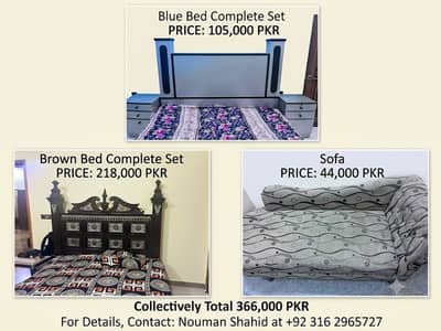 chinoti bed set,Glosy blue bed set,dewan,brwon sofs set,Royal Sofa set