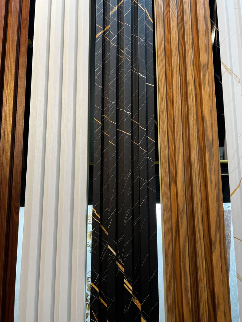 Wpc fluted panel-Wall panelling-Solid panel-laminated gloss flooring 18