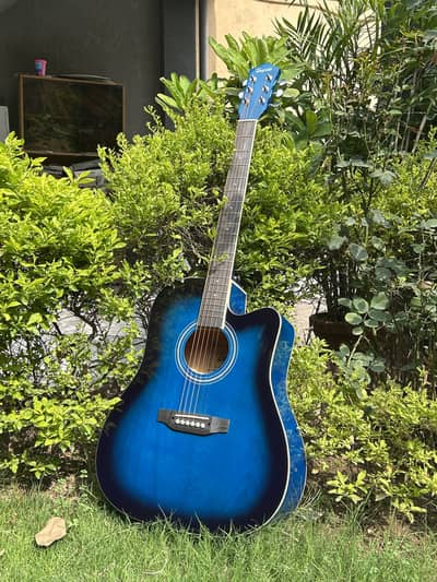 Tayste T411-BLS Blue Acoustic Guitar – Excellent Condition