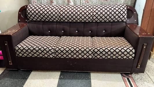 3+2+1 USED SOFA SET 7/10 CONDITION NOT DAMAGED NOT BROKEN