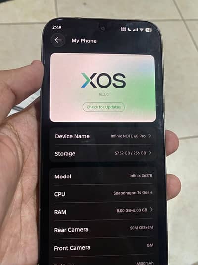 Infinix Note 60 16GB/256GB - 6 Days Used