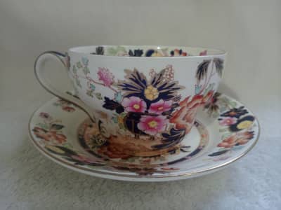 Original Vintage Mason's Patent Ironstone "Mandalay" Tea Cup & Saucer