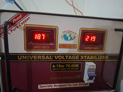 Universal Stablizer 7500 watts 125v to 260v