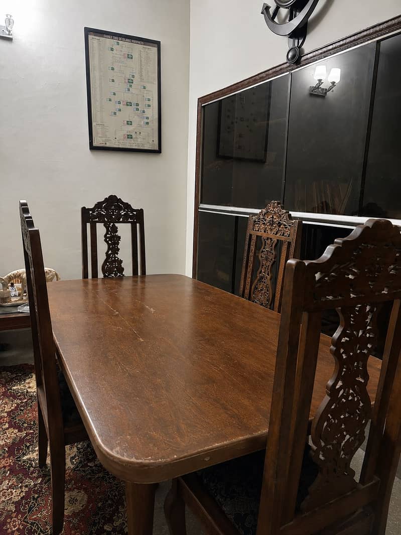 Solid wood dining table 0
