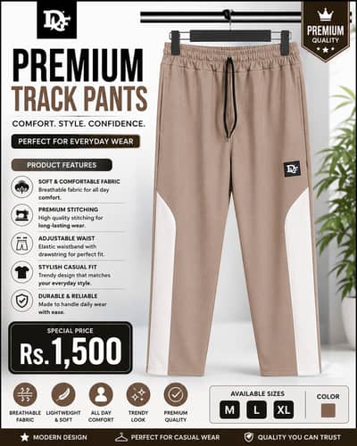 Premium Men's Track Pants | Soft & Comfortable | Gym, Jogging & Casua