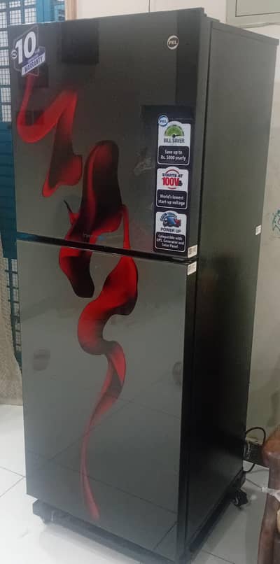 pel inverter 10 years warranty glass door fridge 2 months used