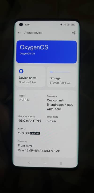 oneplus 8pro 12/256