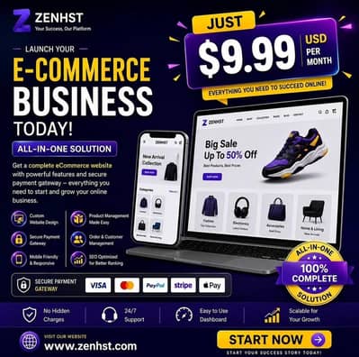 Professional E-commerce Website Development | Zenhst Digital Solutions