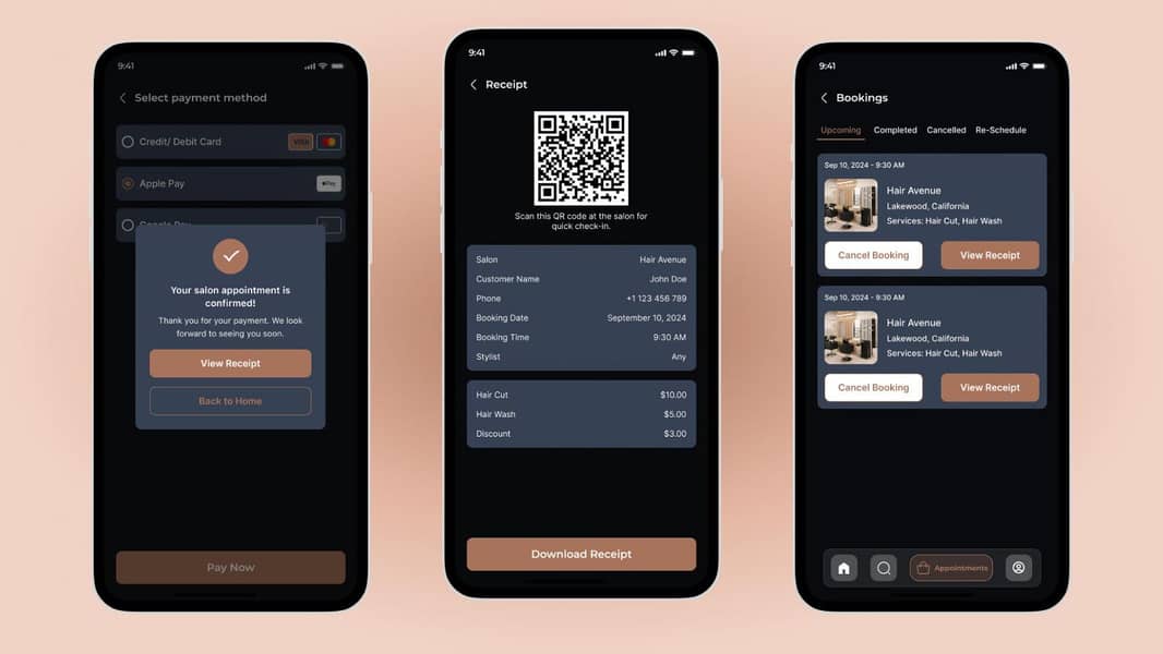 salon booking app with full setup + source code 4