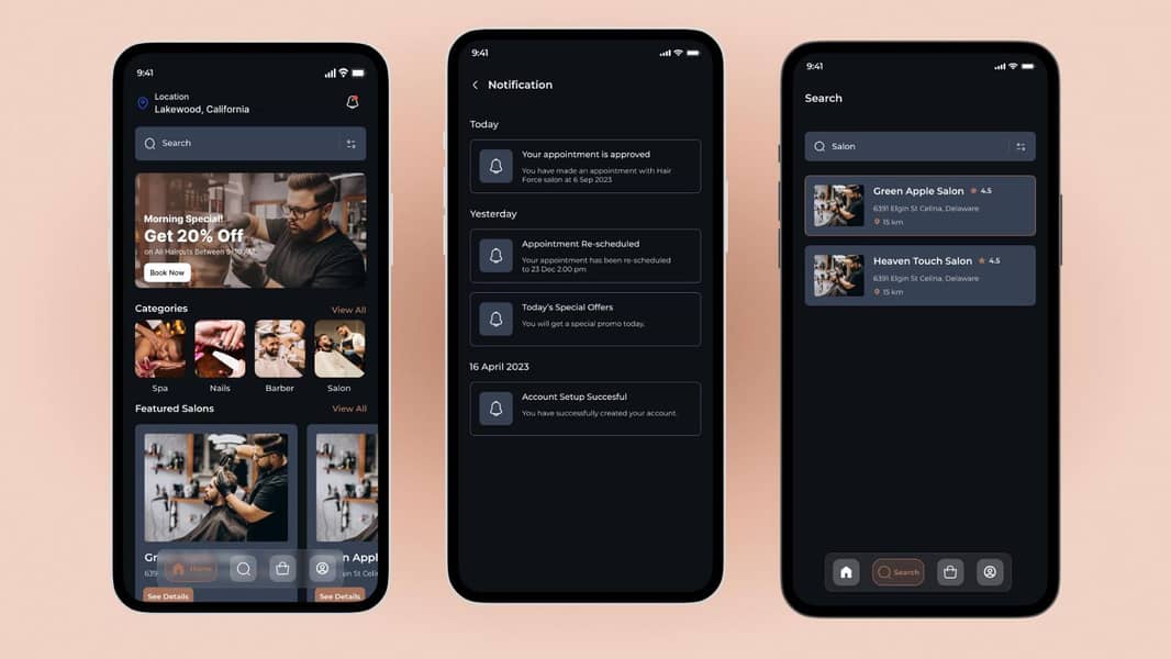 salon booking app with full setup + source code 6