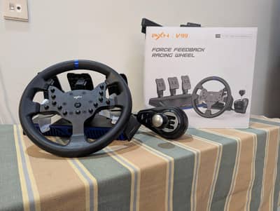PXN V99 Force Feedback Racing Wheel with Pedals & Shifter (With Box)
