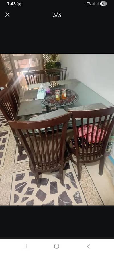 pure wood dinning table
