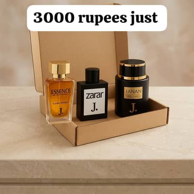 Unisex Perfume Set 3 Pieces J. By GB Premium Gift Pack