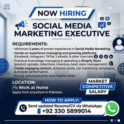 Need Social Media Marketing Executive