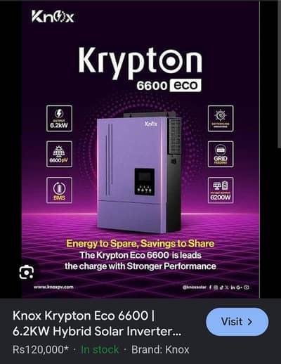 Knox 6600pv 6.2 kw