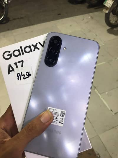 Samsung a17 8 256 GB official PTA   with Box  5 month wrnty