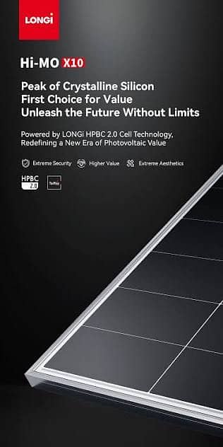 Longi X10 645 Watt Bifacial Anti Shadding