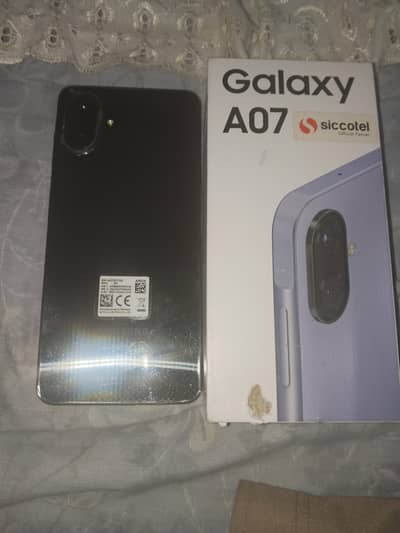 Samsung Mobile A07 5G full box weranty 8 to 9 month just like new