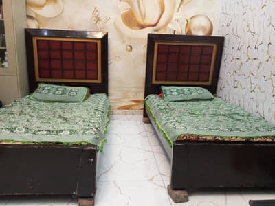 single 2 beds with mattress