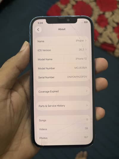 I phone 12/64 Non PTA  75 health