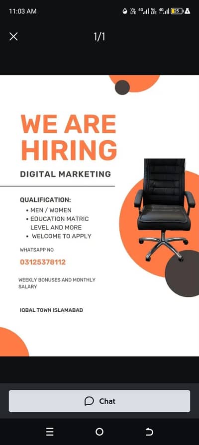 Part time and full time or online work