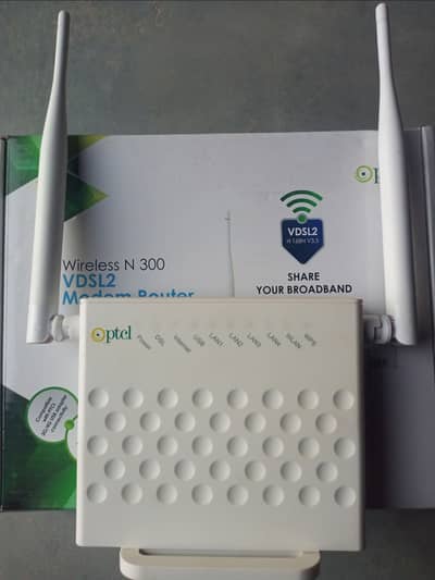 PTCL Wifi Router N300 VDSL2 with box