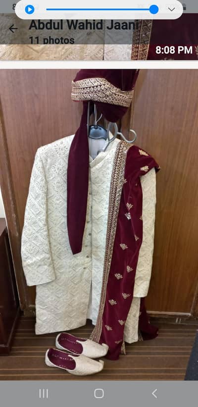 Of fwhie Sharwani very looks: as looks New A+ Condition