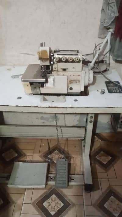 singer company 4 thread over lock machine hai 2 pcs