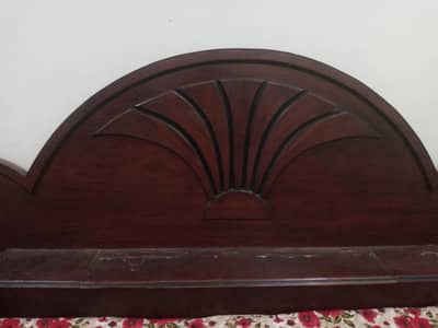 wooden bed