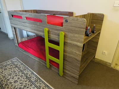 Premium Inter wood Bunk Bed for Kids - Sturdy, High Quality